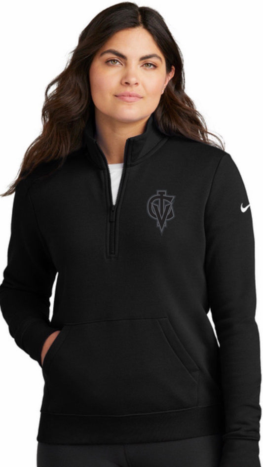 Nike Club Women’s Fleece Sleeve Swoosh 1/2-Zip